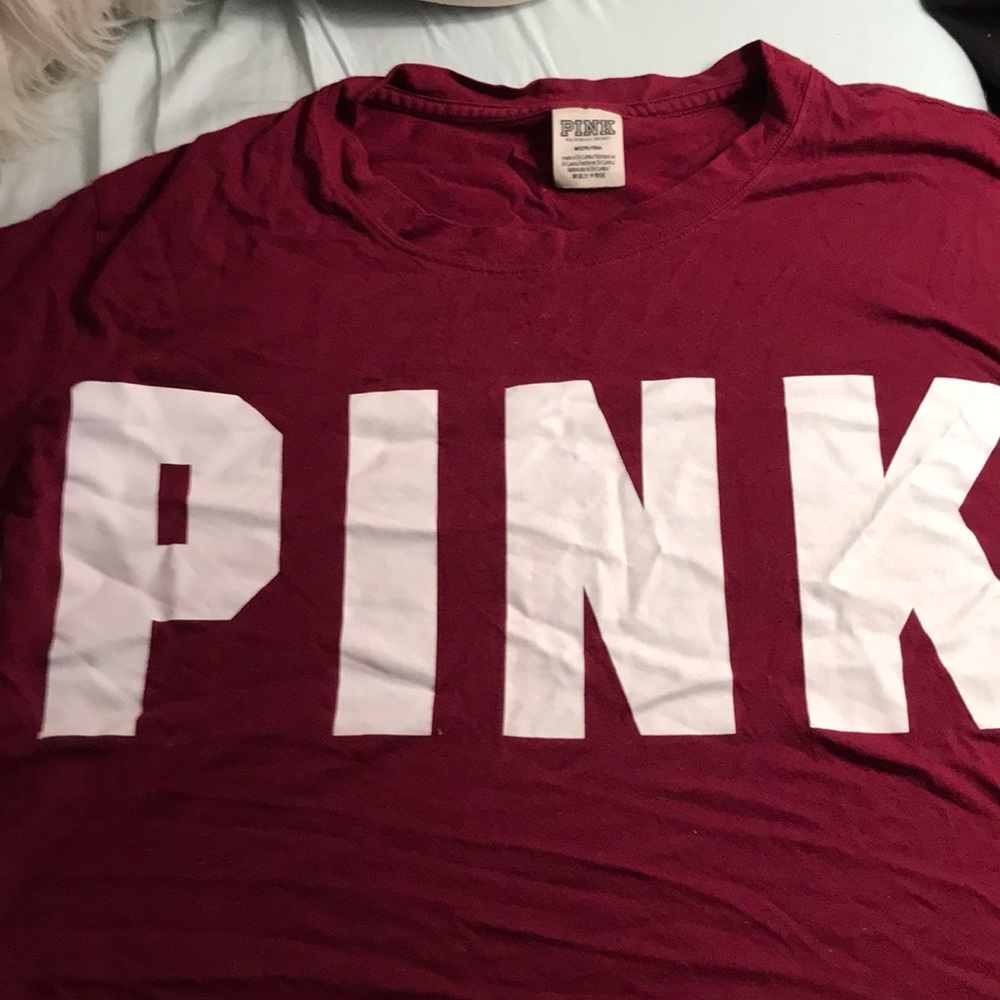 PINK burgundy crop top